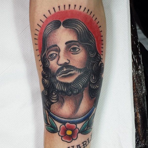 Jesus tattoo design, idea 27