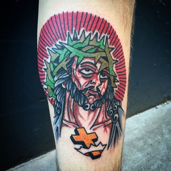 Jesus tattoo design, idea 8