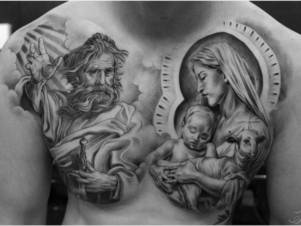 Jesus tattoo design, idea 11