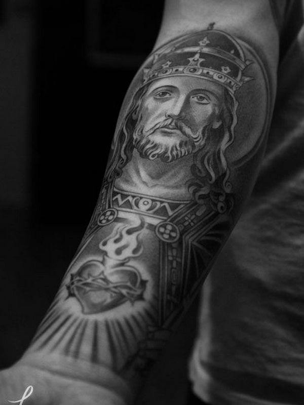 Jesus tattoo design, idea 14