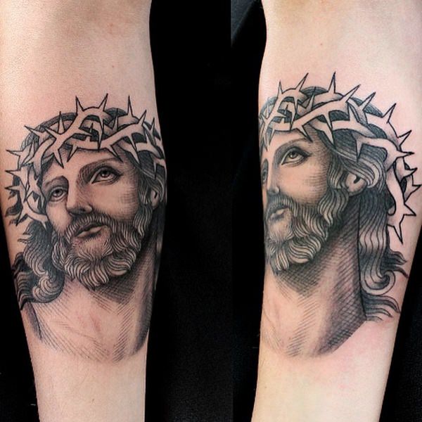 Jesus tattoo design, idea 19