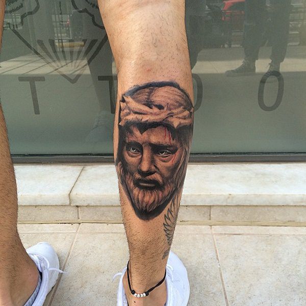 Jesus tattoo design, idea 20