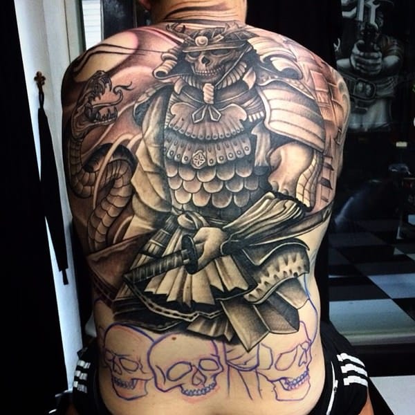 Samurai tattoo design, idea 45