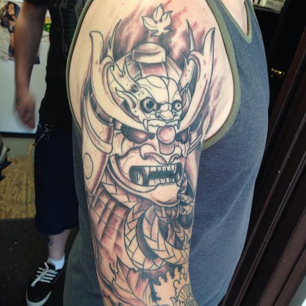 Samurai tattoo design, idea 47