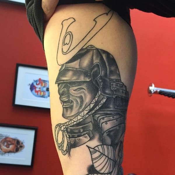 Samurai tattoo design, idea 48