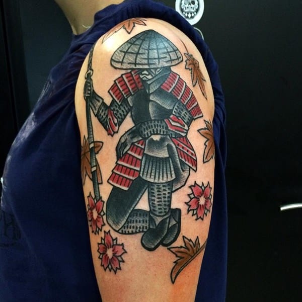 Samurai tattoo design, idea 49