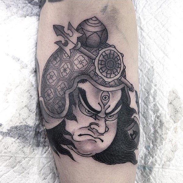 Samurai tattoo design, idea 52