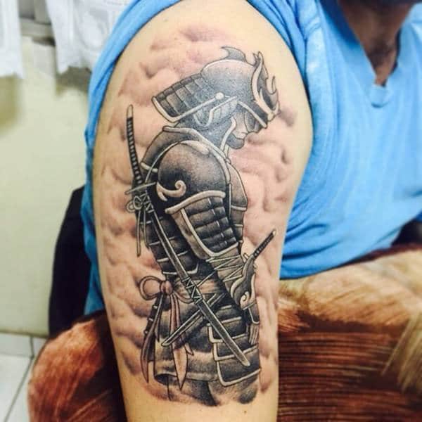 Samurai tattoo design, idea 37