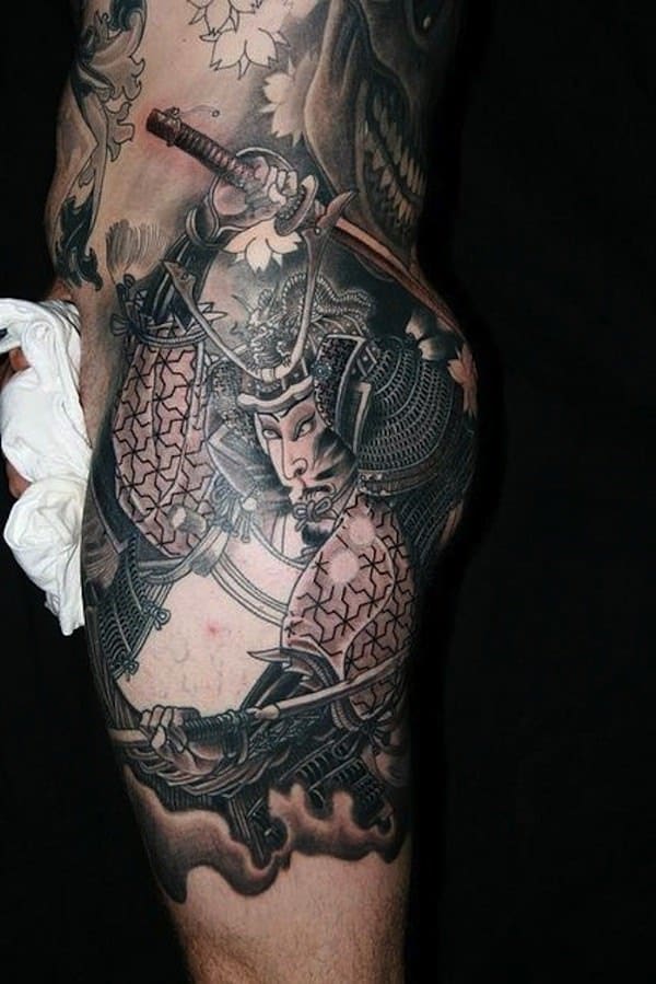 Samurai tattoo design, idea 60