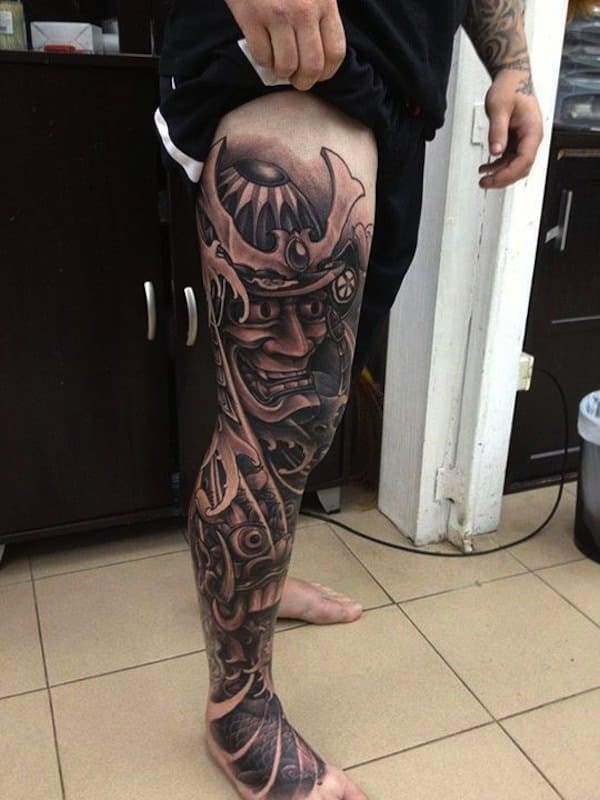 Samurai tattoo design, idea 61