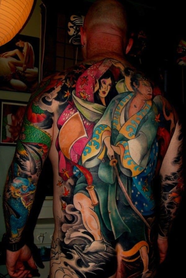 Samurai tattoo design, idea 62