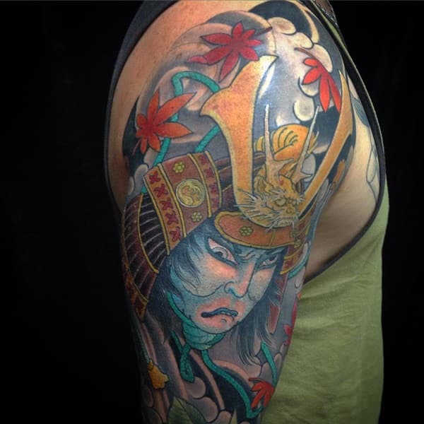 Samurai tattoo design, idea 38