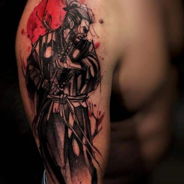 Samurai tattoo design, idea 66
