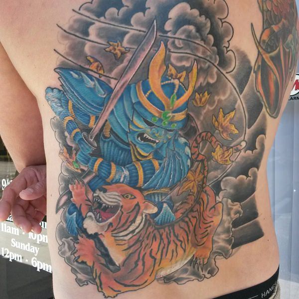 Samurai tattoo design, idea 27