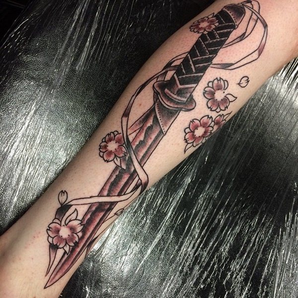 Samurai tattoo design, idea 31