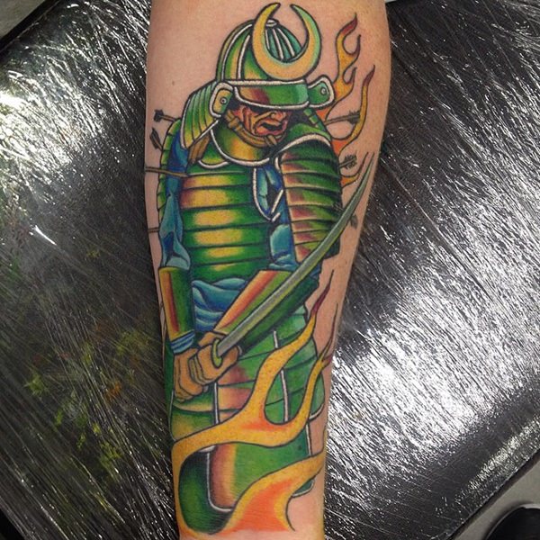Samurai tattoo design, idea 33