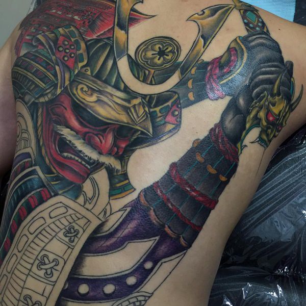 Samurai tattoo design, idea 39