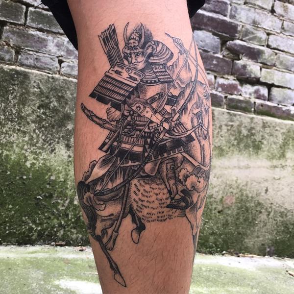 Samurai tattoo design, idea 34