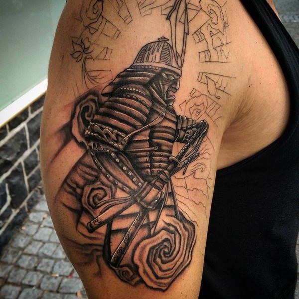 Samurai tattoo design, idea 40