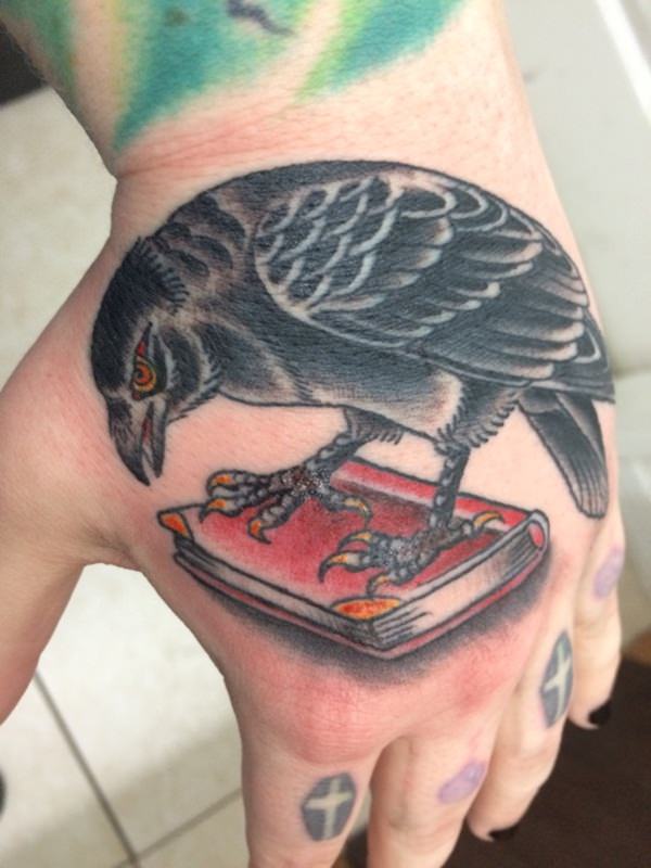 Raven tattoo design, idea 16