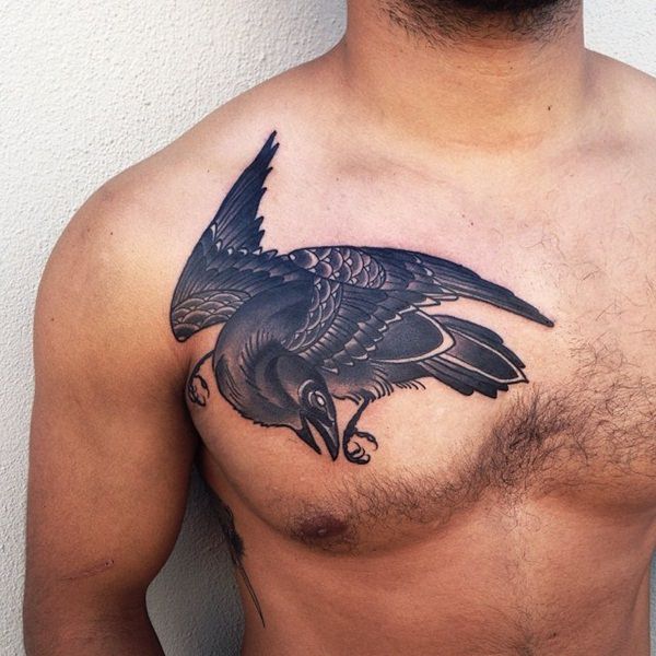 Raven tattoo design, idea 22
