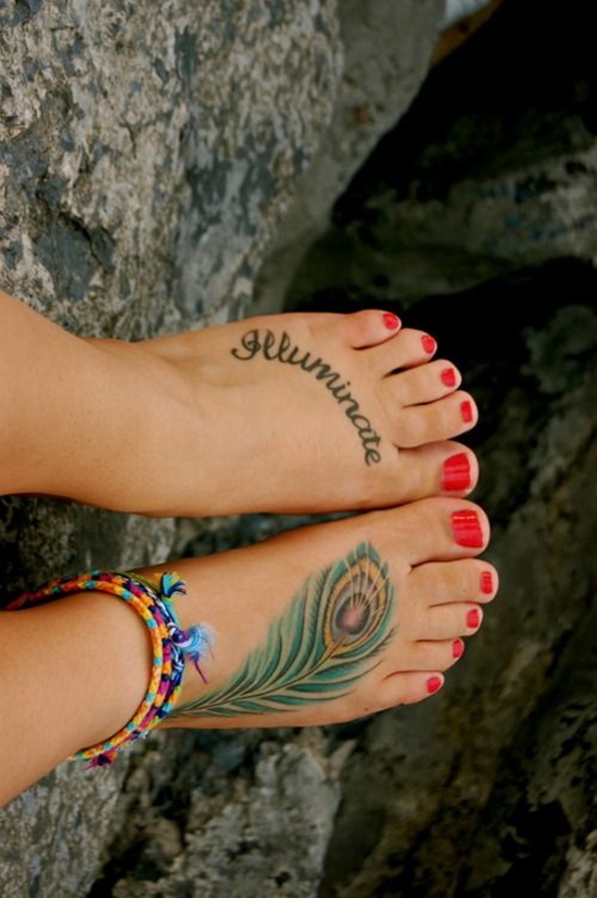 Foot tattoos design, idea 4