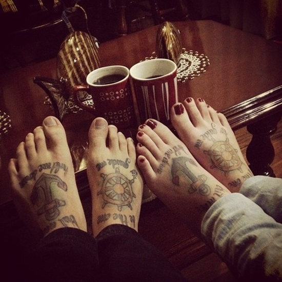 Foot tattoos design, idea 2
