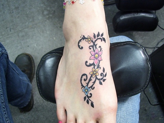 Foot tattoos design, idea 17