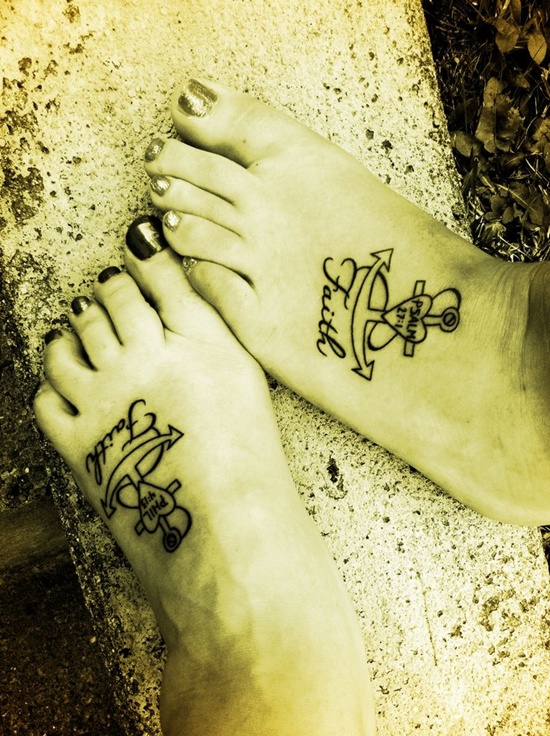 Foot tattoos design, idea 5