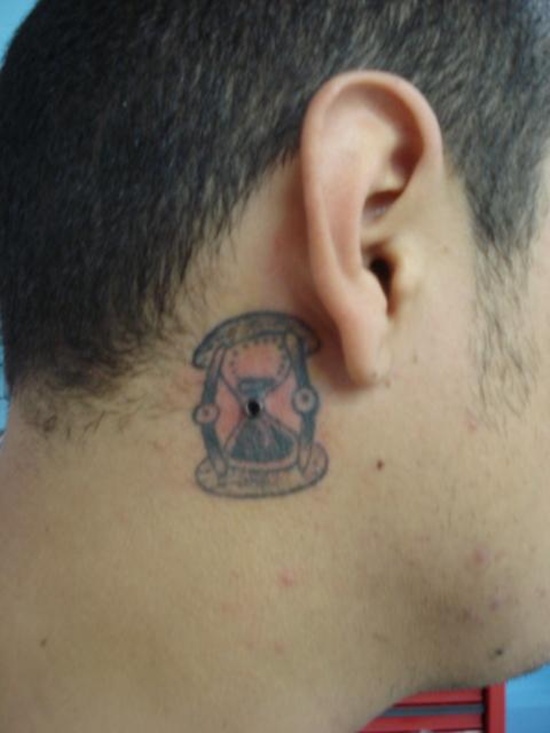 Hourglass tattoo design, idea 26