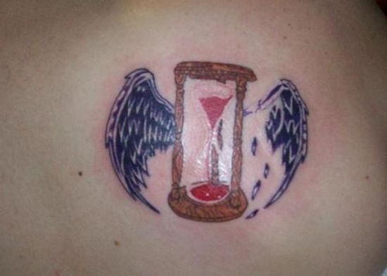 Hourglass tattoo design, idea 12
