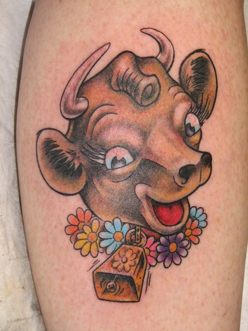Cow tattoos design, idea 3