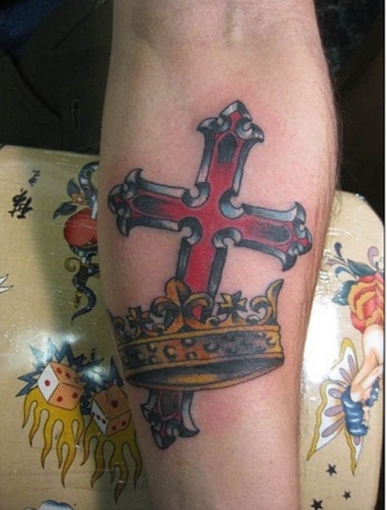 Crown tattoos design, idea 1