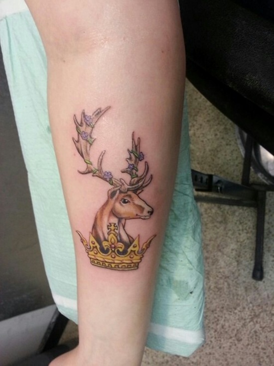 Crown tattoos design, idea 16
