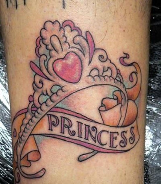 Crown tattoos design, idea 6