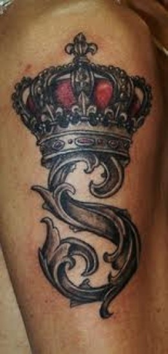Crown tattoos design, idea 18