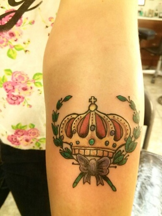 Crown tattoos design, idea 19