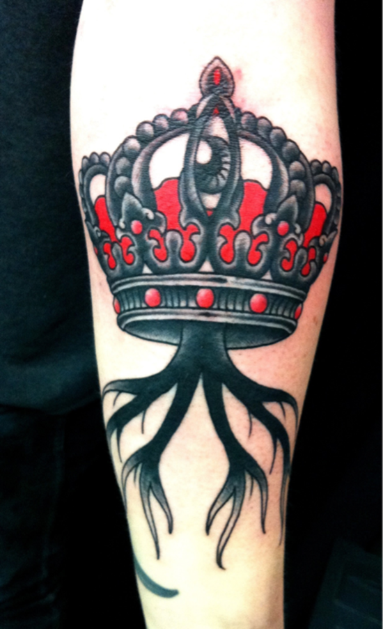 Crown tattoos design, idea 27
