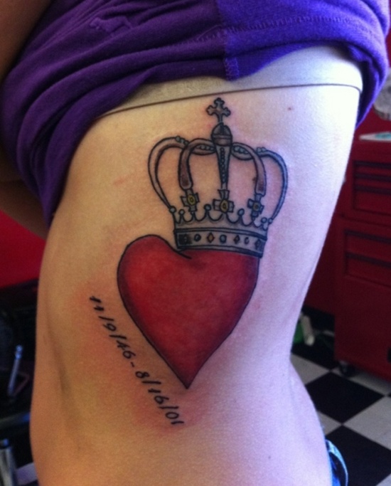 Crown tattoos design, idea 7