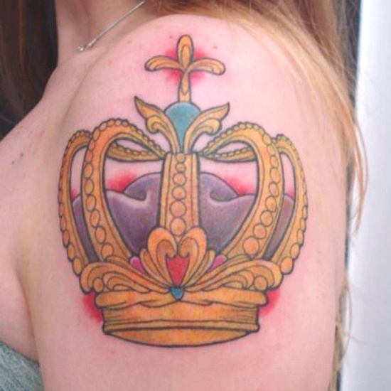 Crown tattoos design, idea 11