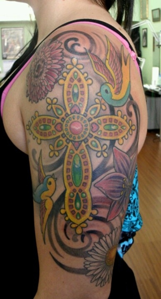Daisy tattoos design, idea 2