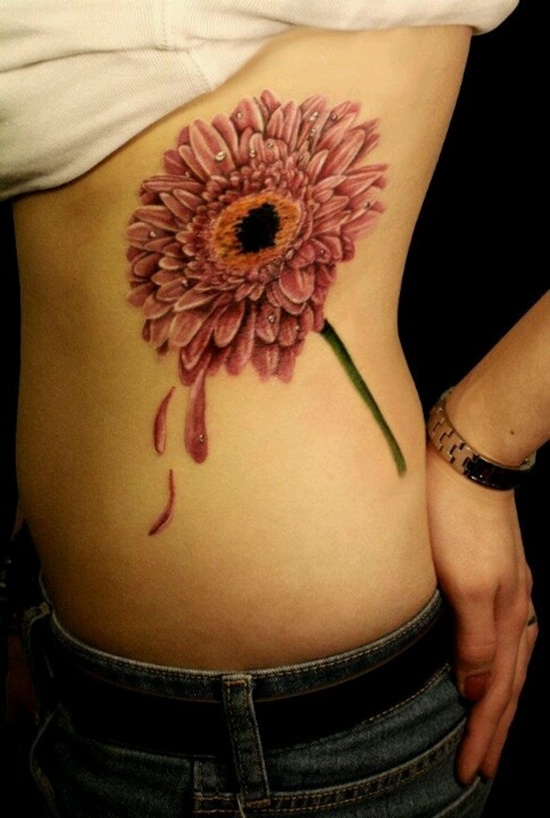 Daisy tattoos design, idea 21