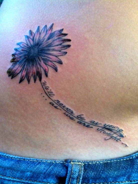 Daisy tattoos design, idea 30