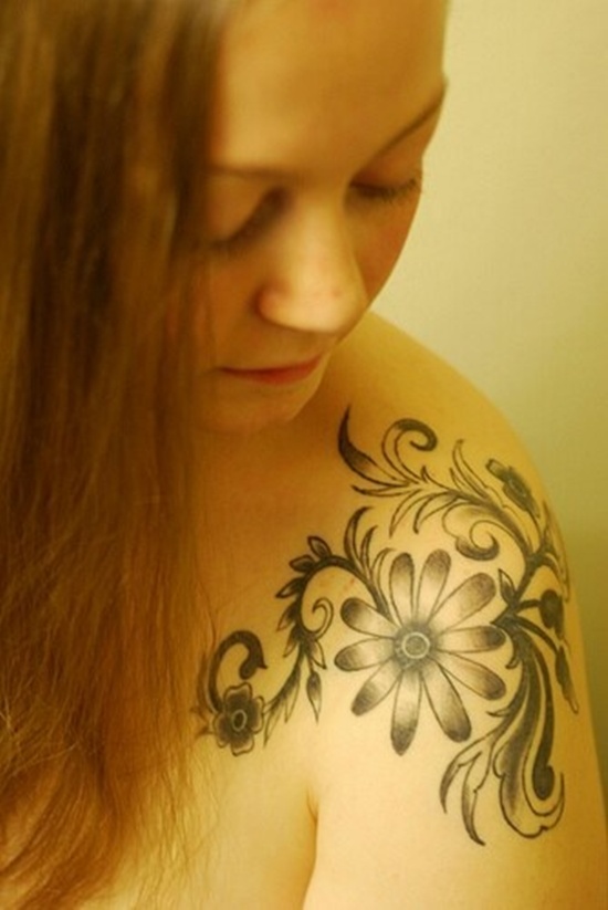 Daisy tattoos design, idea 10