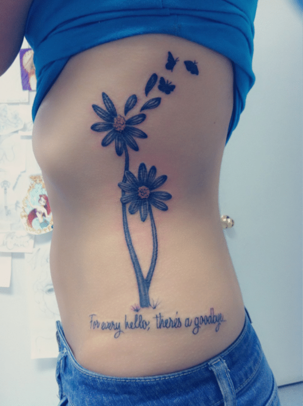 Daisy tattoos design, idea 31