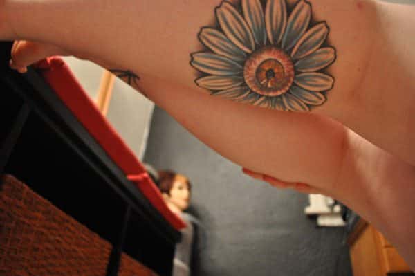 Daisy tattoos design, idea 32