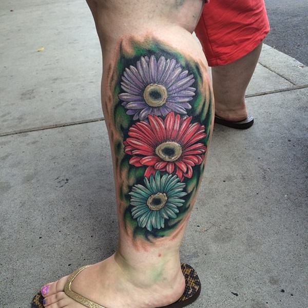 Daisy tattoos design, idea 40