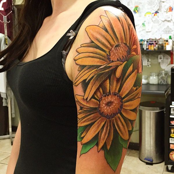 Daisy tattoos design, idea 41