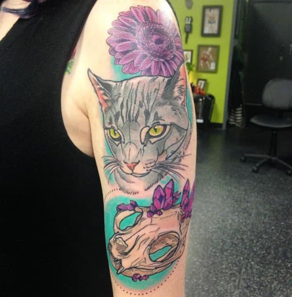 Daisy tattoos design, idea 48