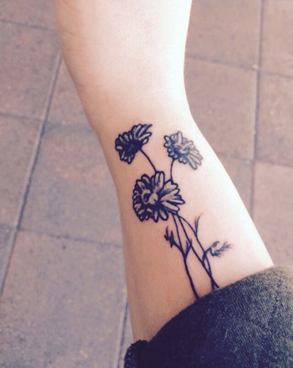 Daisy tattoos design, idea 51
